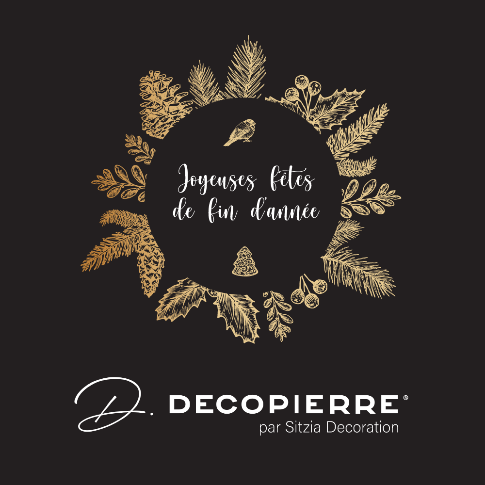 Carte de vœux DECOPIERRE par Sitzia Décoration