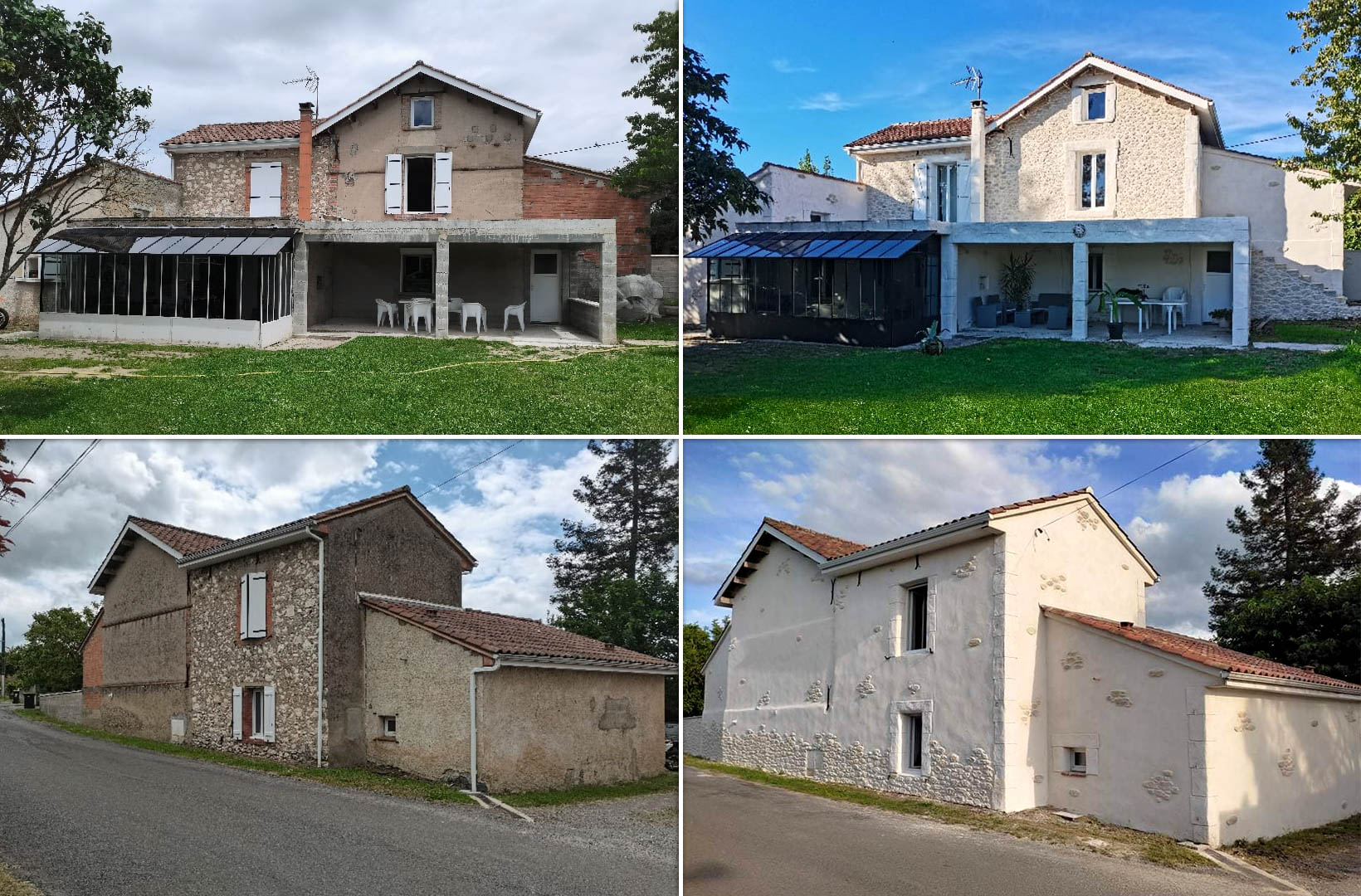 Rénovation de façade avec imitation pierre à Carmaux (81)